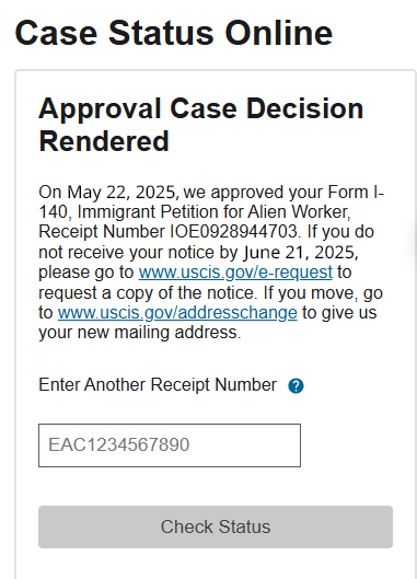 EB1A approval for cloud communications engineer with enterprise impact and no RFE.