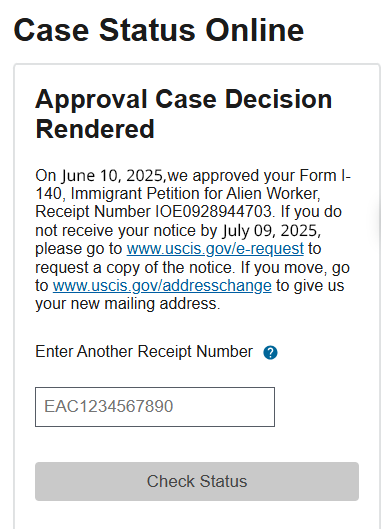 Data engineering EB1A approval showing real time big data systems

