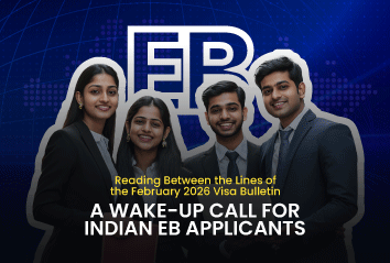 February 2026 Visa Bulletin India showing EB1, EB2, and EB3 priority date backlog analysis