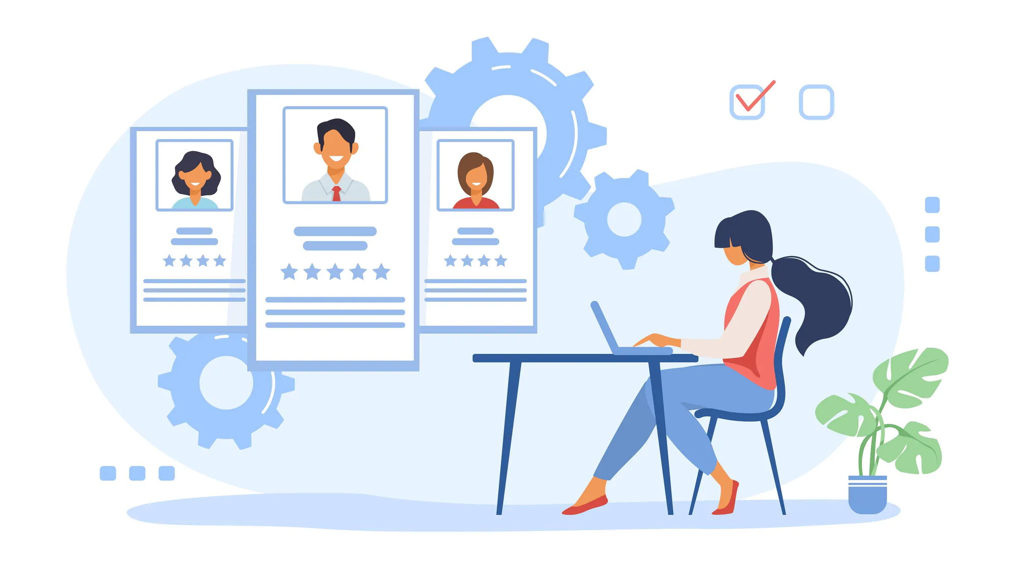 AI-driven candidate evaluation for EB1A Experts.