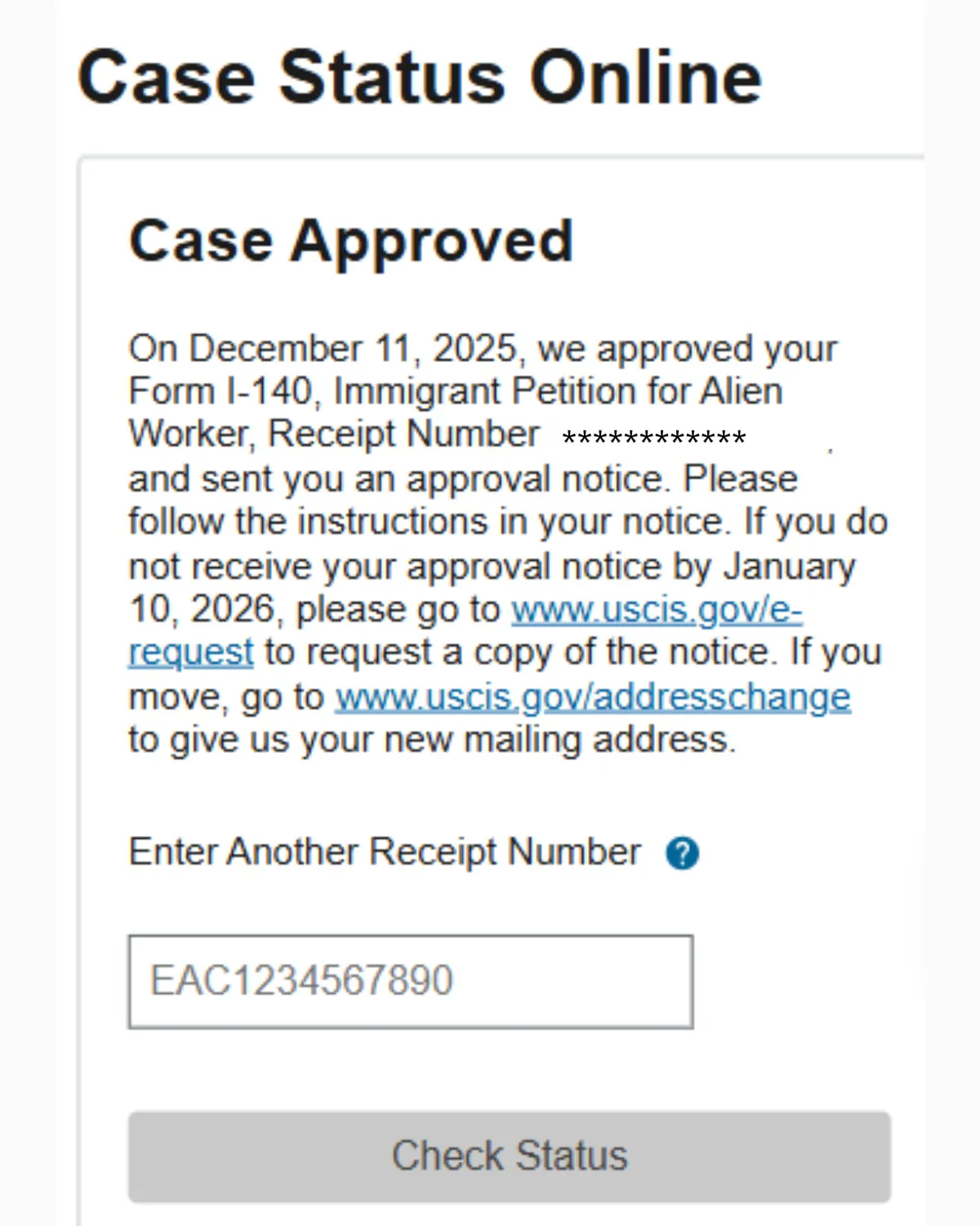 USCIS Notice