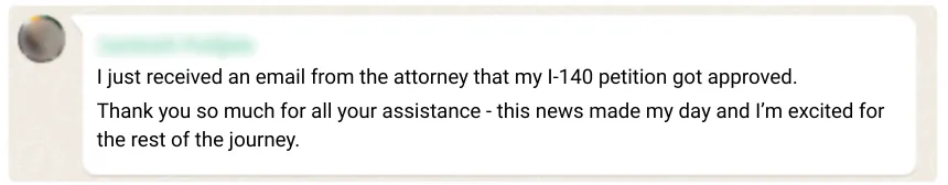 EB1A Green Card approved testimonial – Intuit Senior Staff Software Engineer machine learning tax finance innovation