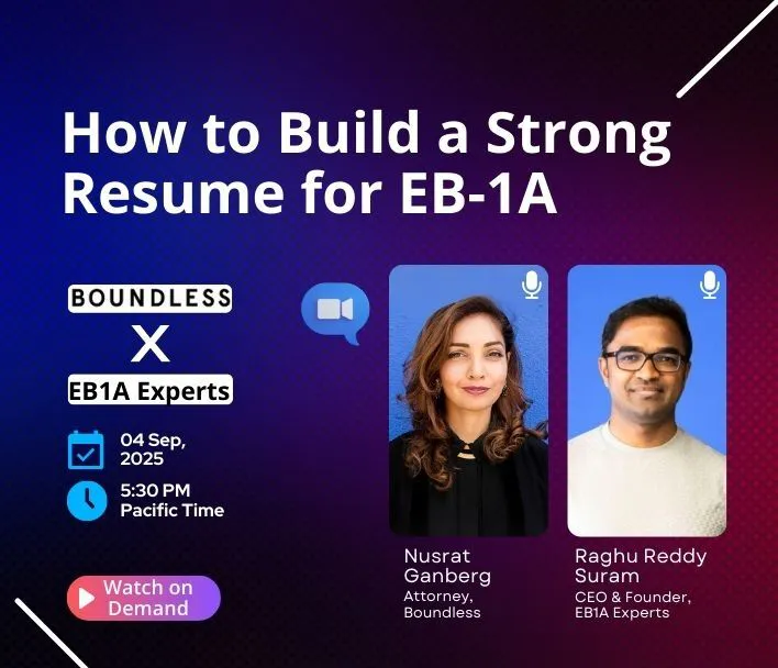How to Build a Strong Resume for EB-1A