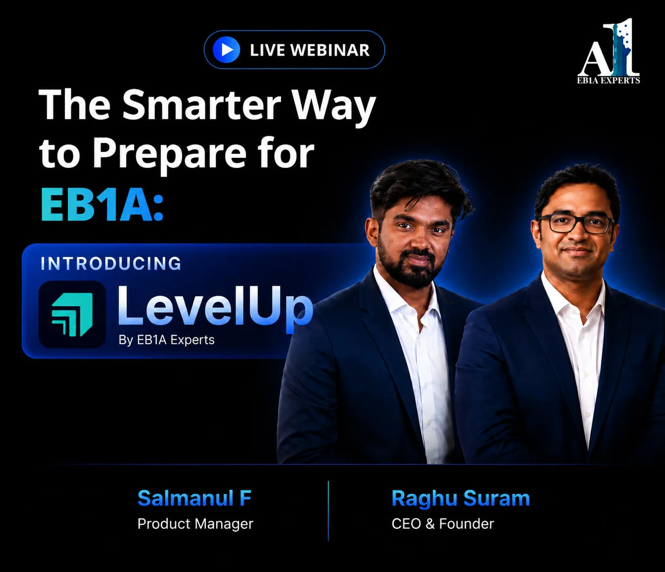 EB1A Approval 2026 webinar featuring tech leaders and immigration paralegals.
